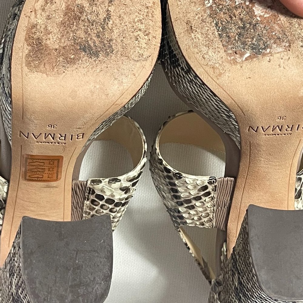 Alexandre Birman Python Leather Sandals. Size 5 - Picture 9 of 10